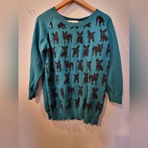 XL Denver Hayes Sweater, Dog print!